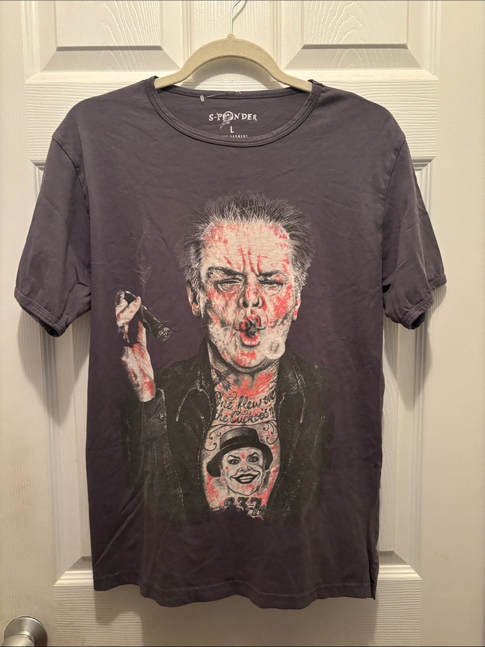 S.Ponder Charcoal Short-Sleeve Graphic Crew Tee